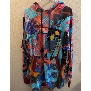 One of a Kind Graphic Hoodie Abstract Art Streetwear Oversized Rare